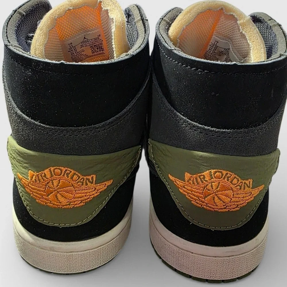Nike Air Jordan 1 Men's Size 11‎ Mid SE Craft Olive Green Grey high tops Jumpman